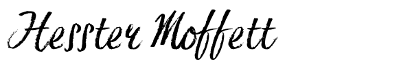 Hesster Moffett font preview